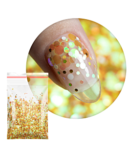 Allepaznokcie Pop-Up! Princess Nails Piegi Confetti Dropsy Kropki Kółeczka Do Zdobienia Paznokci 20 g Nr 3
