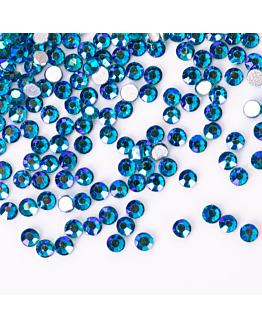Allepaznokcie Cyrkonie Szklane Do Paznokci SS3 Blue Zircon AB 1440 szt