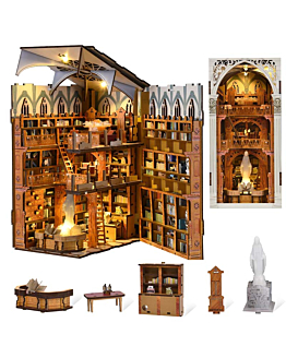 Habarri Miniaturowy domek Book Nook - Biblioteka Opactwa