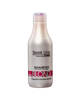 Stapiz Sleek Line Blush Blond Shampoo szampon do włosów blond z jedwabiem, 300ml