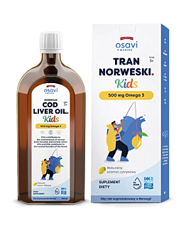 Osavi Tran Norweski Kids 500 mg Omega 3 500 ml o smaku cytrynowym
