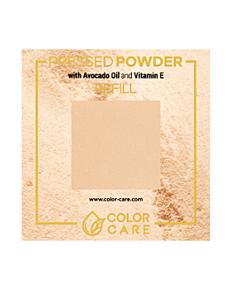 Color Care Puder Prasowany Wegański - Refill - 01 Dark Beige