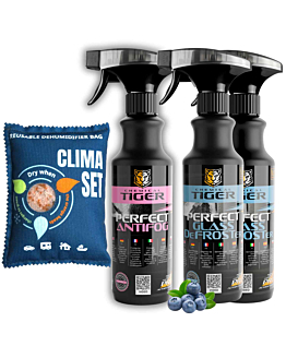 Chemical Tiger Pochłaniacz wilgoci 300 g + Antypara 500 ml + 2x Odmrażacz do szyb 500 ml