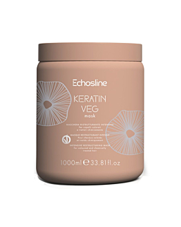 ECHOSLINE Keratin Veg regenerująca maska do włosów, 1000ml