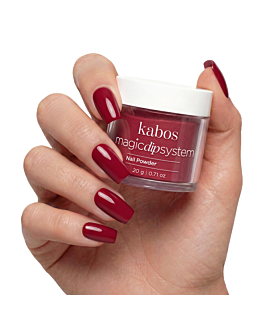 Kabos Magic Dip System Proszek do manicure tytanowego, 031 True Red 20 g