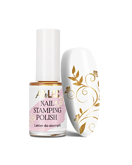 AlleLac Nail Stamping Polish Lakier Do Stempli I Stampingu Złoty Gold 7 ml