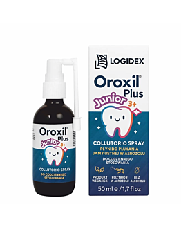 Oroxil Plus Junior 3+  - Spray do płukania jamy ustnej