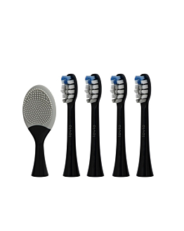 Lovio SonicProtect PRO końcówki do szczoteczki sonicznej średnia twardość Czarne LVTB124BK-HM 5szt