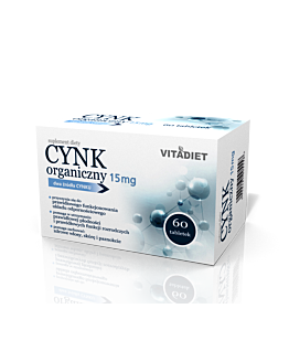 VITADIET Cynk organiczny 15 mg 60 tabletek