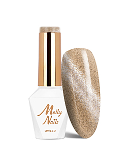 MollyNails Cat Eye Womanity Ginger Lakier Hybrydowy UV LED Nr 444 8 g