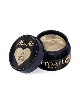 MollyNails ProArt Paste Pasta Do Zdobień White Gold Nr 15 5 g