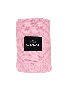 Lullalove Bambusowy koc candy pink