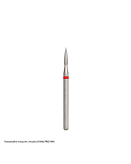 O NAIL PROFESSIONAL NAIL DRILL BIT #8 Diamentowy frez długi płomyk