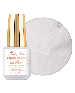 MollyNails Liquid Glass Pro Salon Top No Wipe Clear 15 g