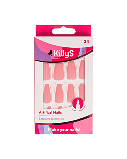 Killys Sztuczne paznokcie Coffin Pink Mood
