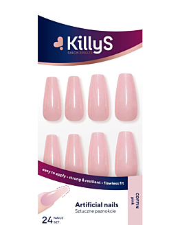Killys Sztuczne paznokcie, Coffin Pink