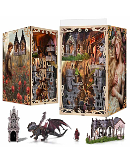 Habarri Miniaturowy domek Book Nook - Zamek Smoka