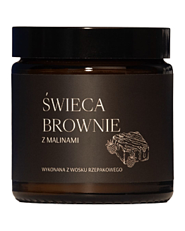 Mglife Świeca Brownie z malinami