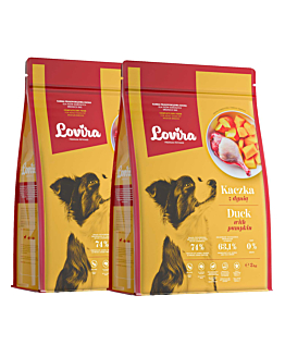 Lovira Sucha Karma dla psów 2x  Kaczka 3 kg