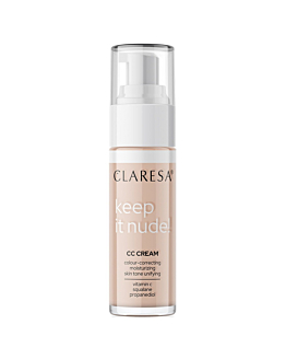 Claresa Keep It Nude! nawilżający krem-podkład wyrównujący koloryt cery 103 Cool Medium, 33g