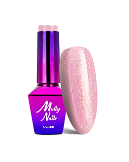 MollyNails Bling It On! Frozen Rose Lakier Hybrydowy UV LED Nr 502 8 g