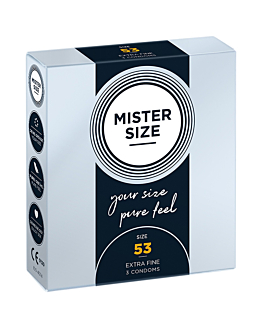 Condoms 53 Mm 3 Pieces Mister.Size