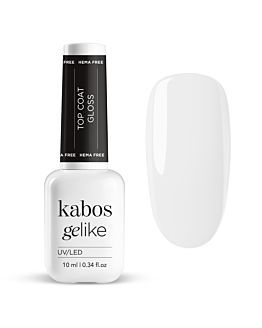 Kabos Gelike Top Coat Top do lakierów hybrydowych, błyszczący 10 ml