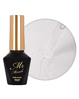 MollyNails Mr. Miracle Top No Wipe Do Lakierów Hybrydowych Nie Przyjmujący Pigmentu Clear 10 g