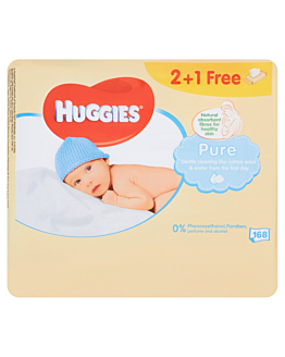 Huggies Salviettine Ultra Comfort per la Cura Naturale 168 pz