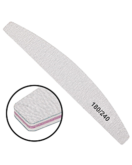 AlleLac Pilnik Do Paznokci Łódka Zebra 180/240 50 szt