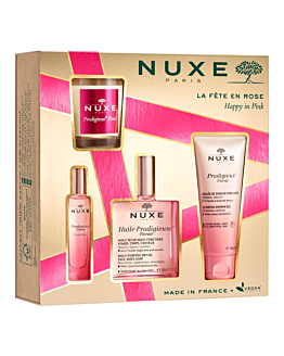 Nuxe Huile Prodigieuse® Florale Zestaw (Olejek 100ml + Perfumy 15ml + Żel pod prysznic 100ml + Świeca 70g)
