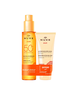 Nuxe Sun Zestaw (Olejek do opalania SPF50 150ml + Balsam po opalaniu 100ml)