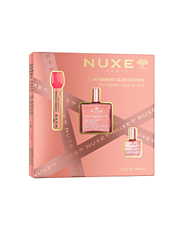 Nuxe set Glow: HP Or Florale 50ml + Very Rose Siero labbra 8ml + HP Florale 10ml