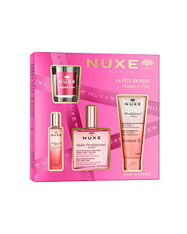 Nuxe zestaw Kultowy Prodigieux Floral: Olejek 100ml + Perfumy 15ml + Żel pod prysznic 100ml + Świeca
