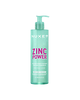 Nuxe Zinc Power Oczyszczający żel do mycia twarzy, 400 ml
