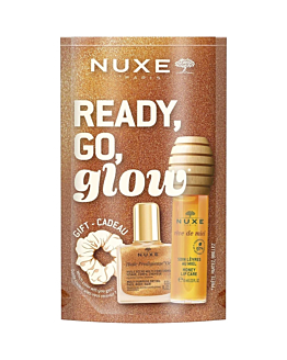 Nuxe Zestaw: Reve De Miel Olejek do ust 10ml + HP Or 10ml + Gumka do włosów 
