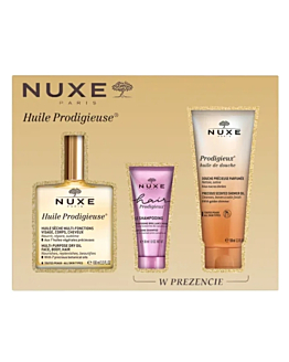 Nuxe Zestaw: HP Olejek 100ml + HP Szampon 30ml + HP Olejek pod prysznic 10ml