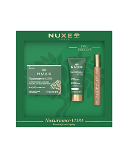 Nuxe Nuxuriance Ultra Zestaw: krem na noc + krem na dzień + roll-on Huile Prodigieuse® Or