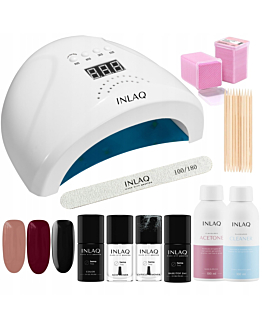 INLAQ Zestaw Startowy do Manicure Hybrydowego
