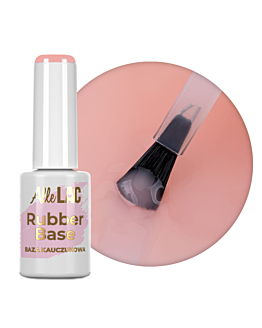 AlleLac Baza Kauczukowa Do Paznokci Rubber Base Hybrydowa Soft Peach Nr 5 7g