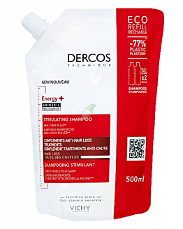 Vichy Dercos Energy+ Shampoo Stimolante Refill 500 ml