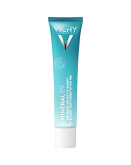 Vichy Mineral 89 48h Matte Sorbet Tube, Matujący żel-sorbet nawilżający do twarzy