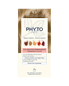 Phyto Color Farba do włosów 9.8, Bardzo Jasny Beżowy Blond 