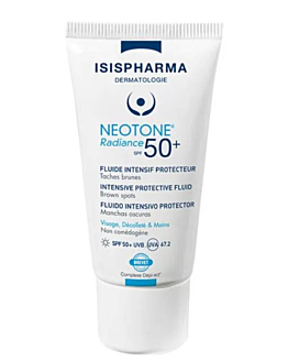 Isispharma Neotone Radiance Serum likwidujące przebarwienia sk&oacute;ry SPF 50+, bezbarwny