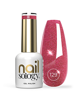 Clavier Nailsology lakier hybrydowy z brokatem 129 Lambada Pink, 8ml