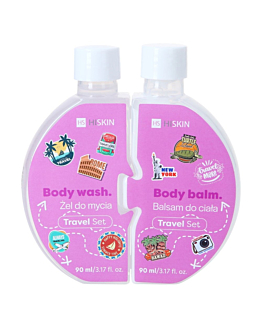 HiSkin Puzzle Travel zestaw żel do mycia, 90ml + balsam do ciała, 90ml