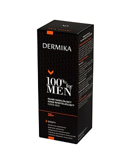 Dermika 100% For Men Crema Idratante e Rivitalizzante 30+ Giorno/Notte 50 ml