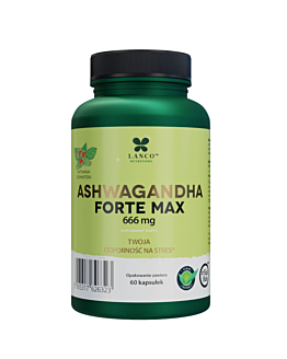 Lanco Nutritions Ashwagandha 666mg Forte Max, 60 kaps.