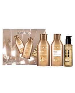 Redken All Soft Zestaw prezentowy: Szampon 300 ml + Odżywka 300 ml + Olejek Argan-6 100 ml