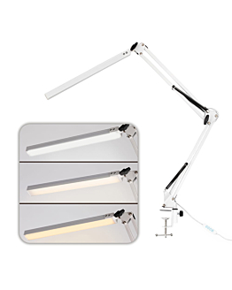 Allepaznokcie Lampka Kosmetyczna Biurkowa Do Manicure 12W Biała MT-328